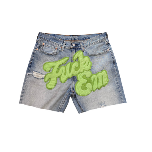 Fuck Em Jean Shorts