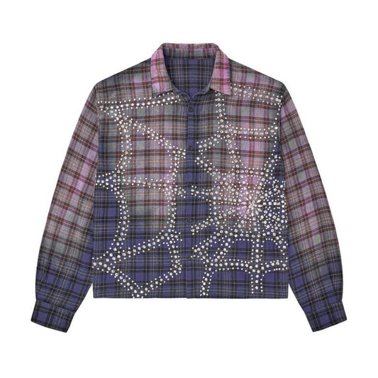 Vale Forever Flannel Rhinestone Blue