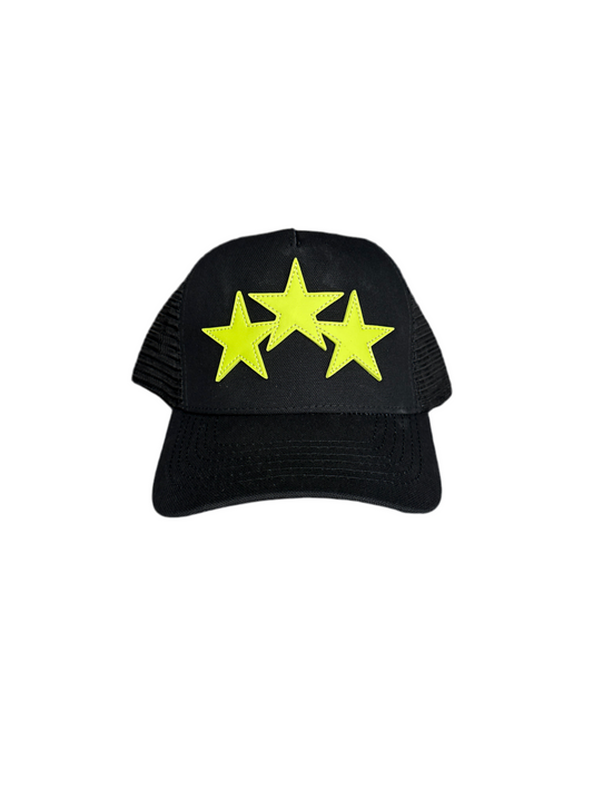Amiri Crystal 3 Star Trucker Hat