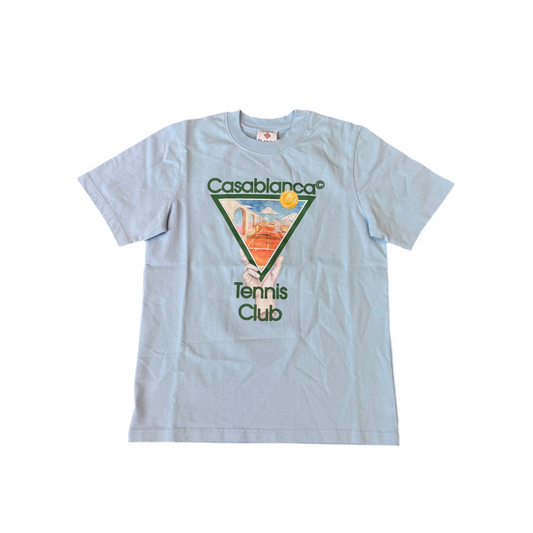 Casablanca Metaphysical Tennis Icon Baby Blue Tee