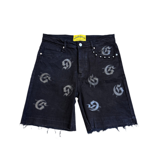 Godspeed Infinity Denim Shorts Black