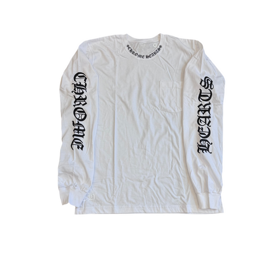 Chrome Hearts Neck Logo Black/Blue Longsleeve