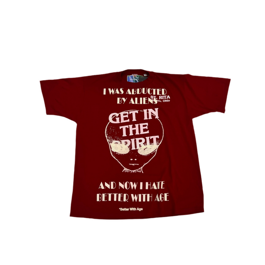 Better With Age Abducted ‘Get In The Spirit’ Red Tee