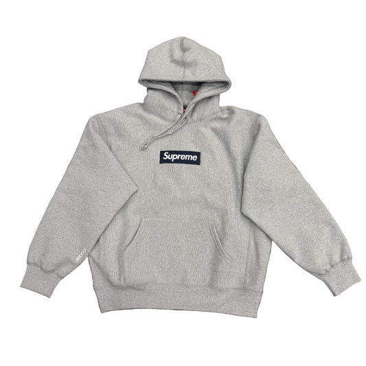 Supreme Box Logo Hoodies 2025 Grey