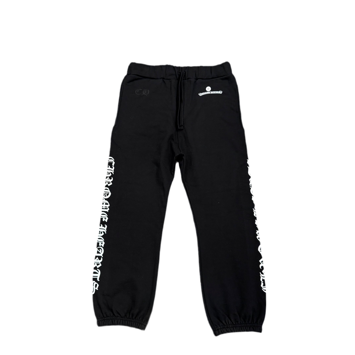 Chrome Hearts Black Scroll Logo Sweatpants