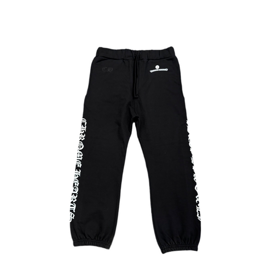 Chrome Hearts Black Scroll Logo Sweatpants