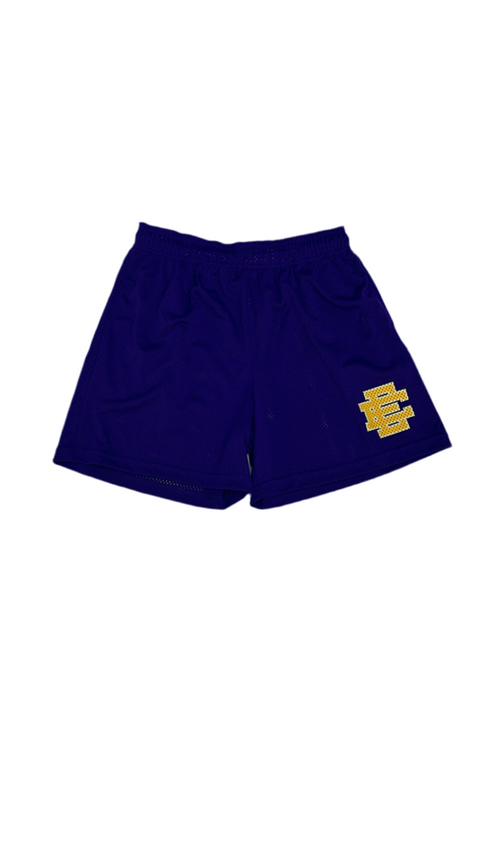 Eric Emanuel Shorts Purple/Yellow