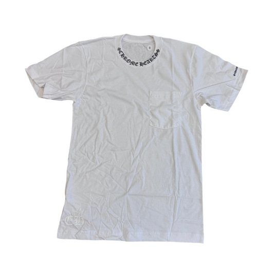 Chrome Hearts Neck Logo White Tee