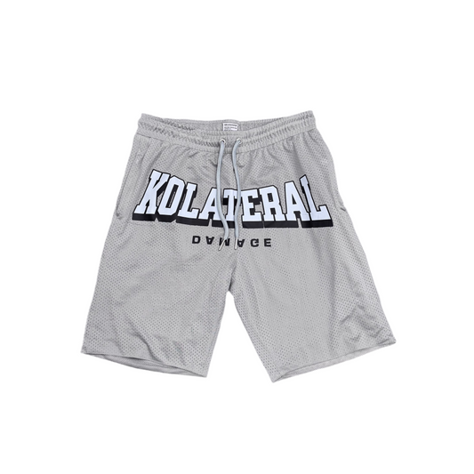Kolateral The Brand 'Damage' Mesh Shorts Grey