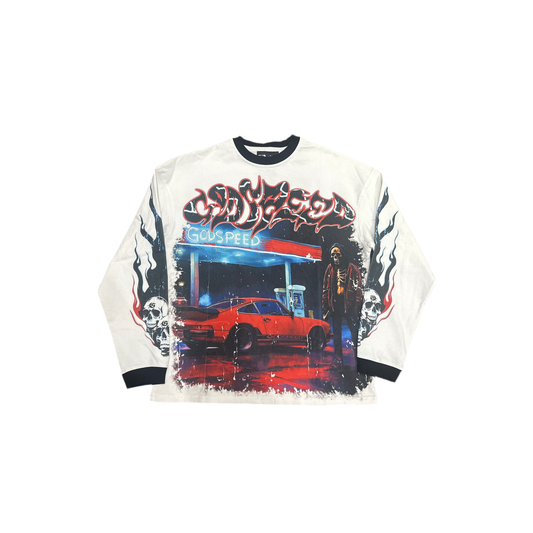 Godspeed Longsleeve PitStop- White