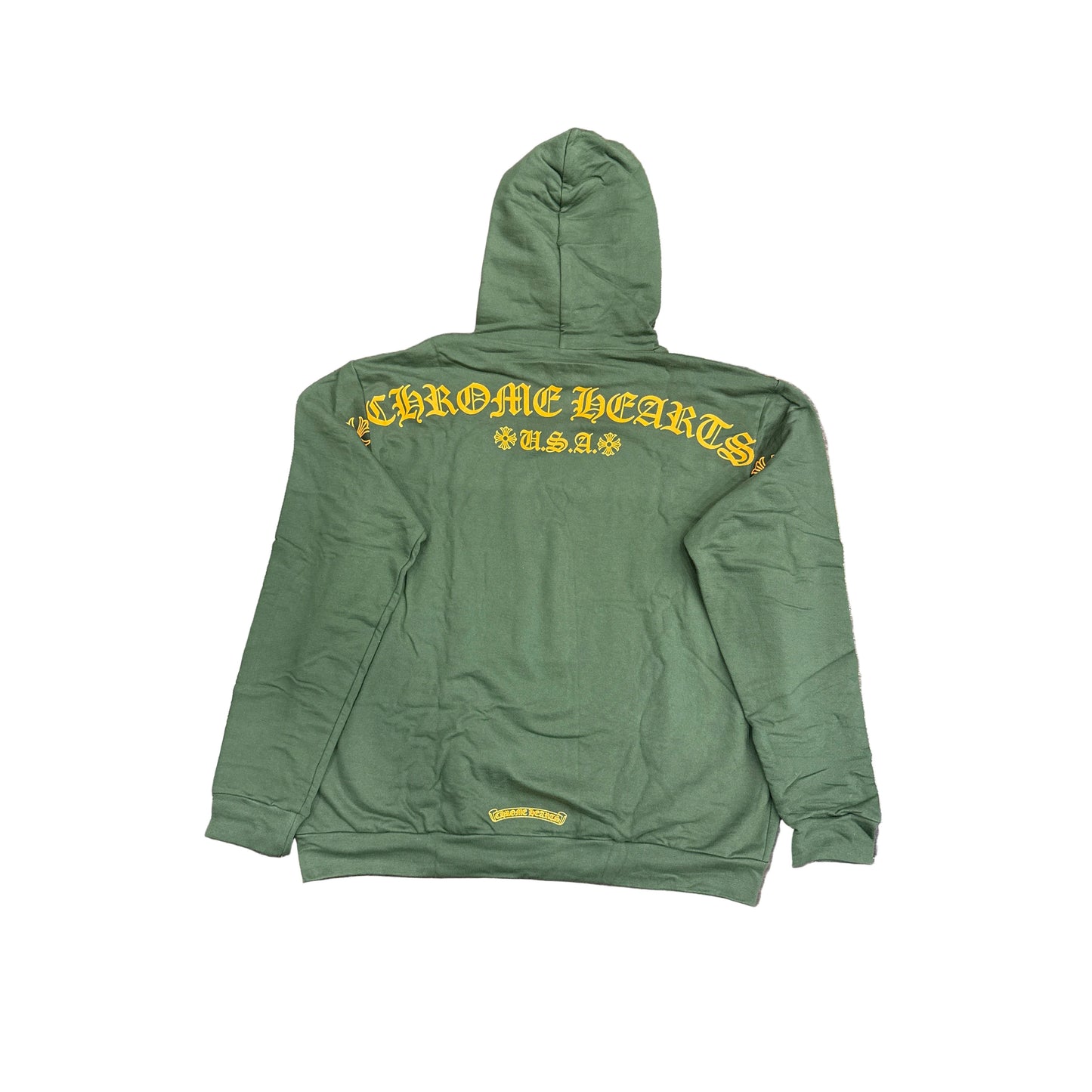 Chrome Hearts Green Yellow T-Bar Hoodie