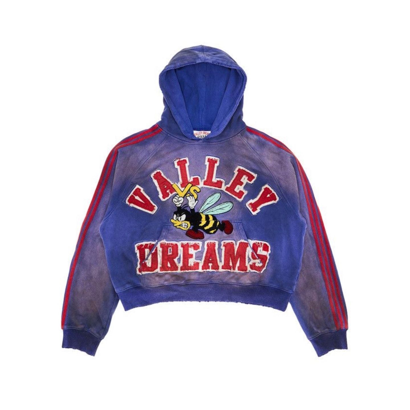 Vale Forever ‘Anthem Bee’ Pull Over Hoodie Blue