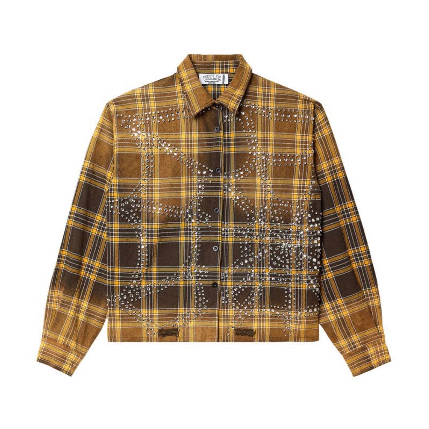 Vale Forever ‘Chocolate’ Flannel Rhinestone Brown