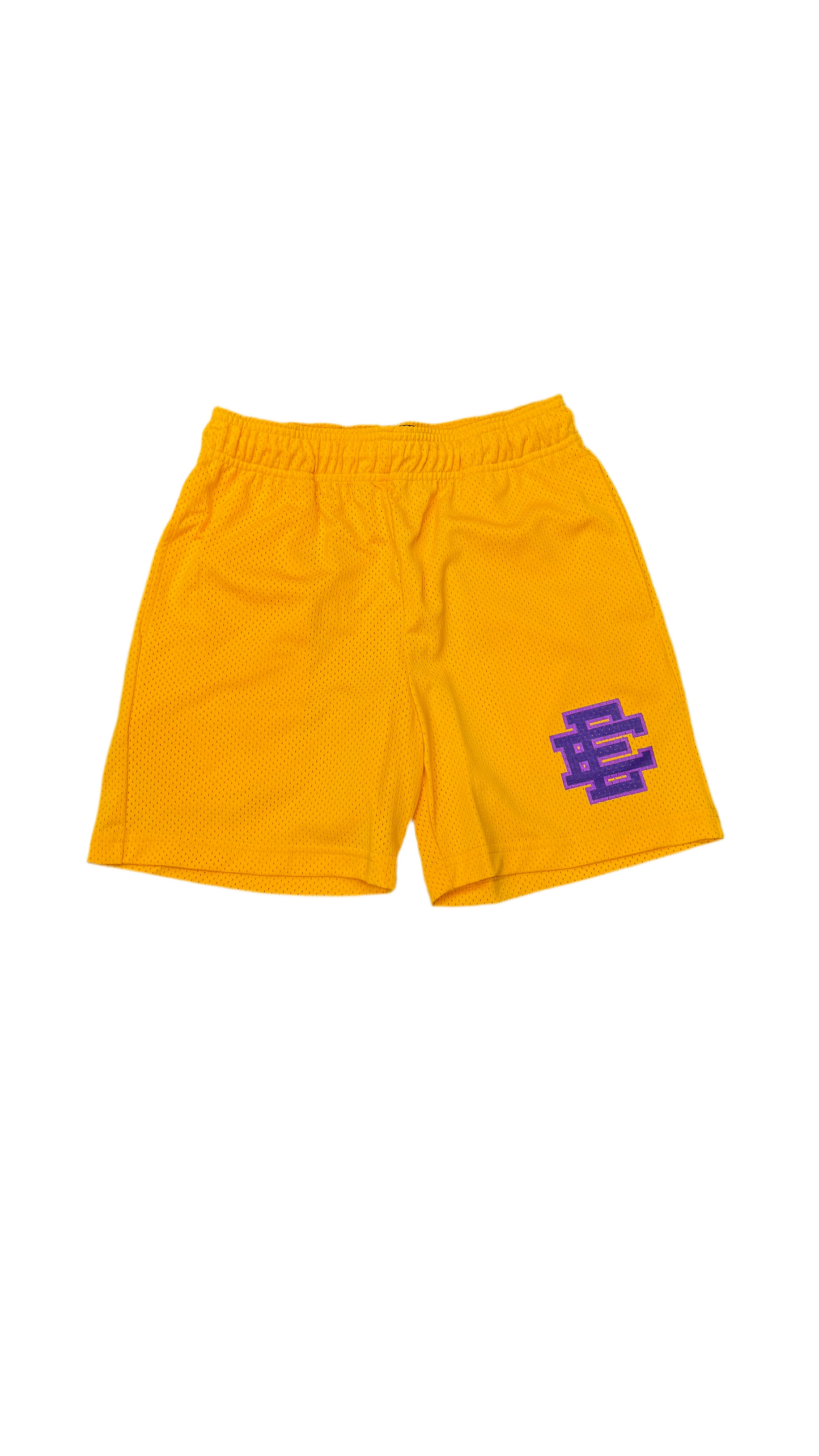 Eric Emanuel EE Mesh Shorts Yellow Lakers