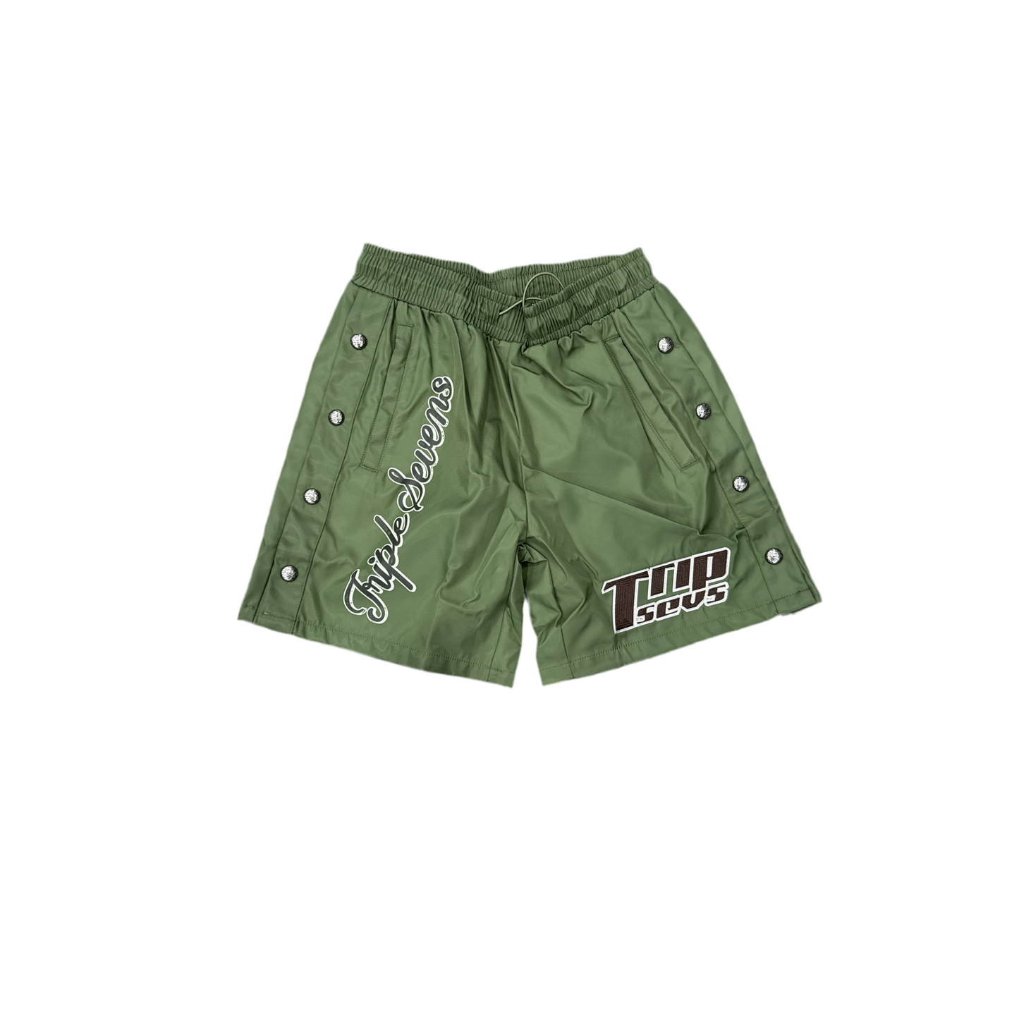 Triple Sevens Nylon Shorts-Green
