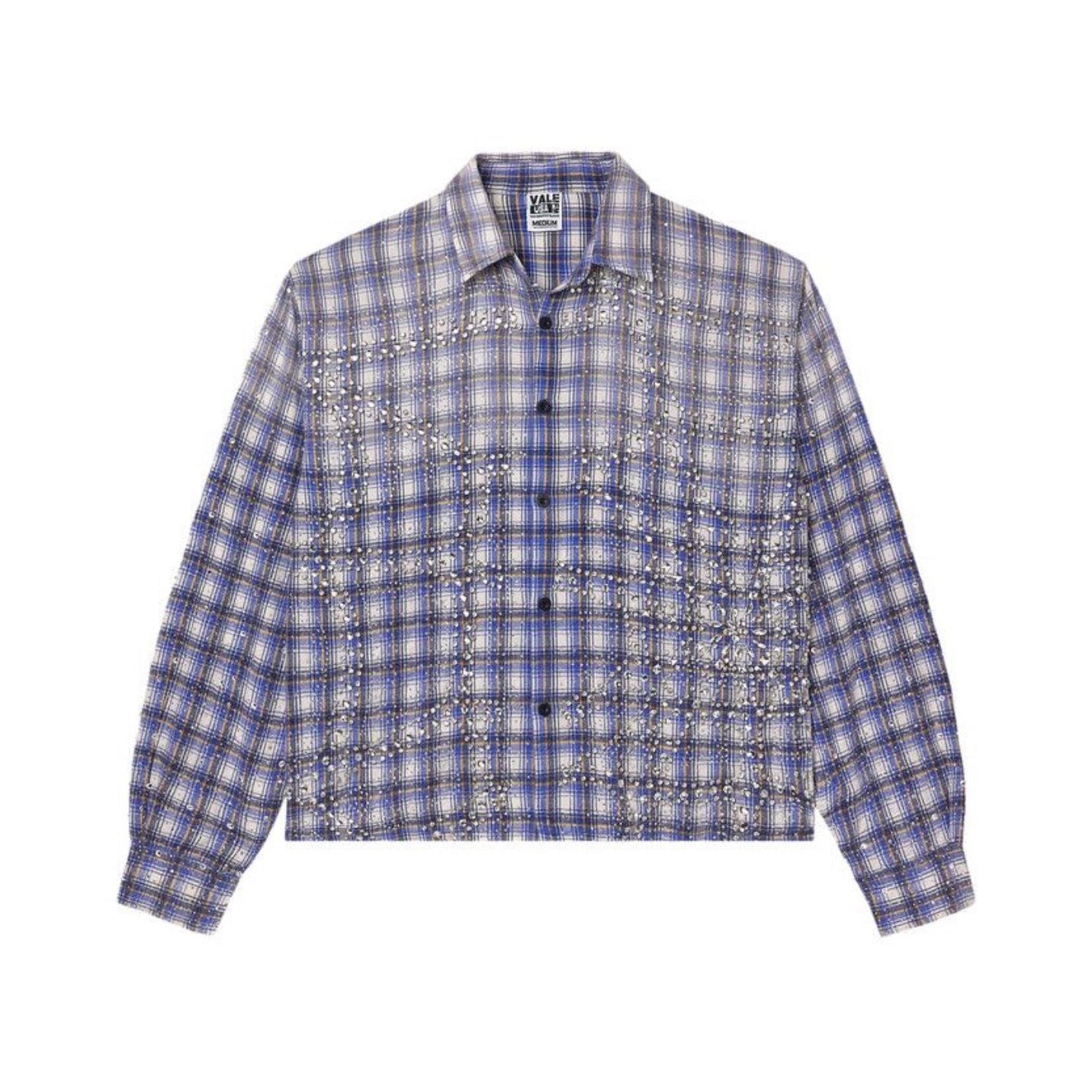 Vale Forever ‘Blizzard’ Flannel Rhinestone Blue