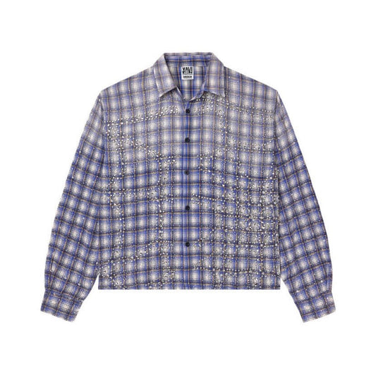 Vale Forever ‘Blizzard’ Flannel Rhinestone Blue