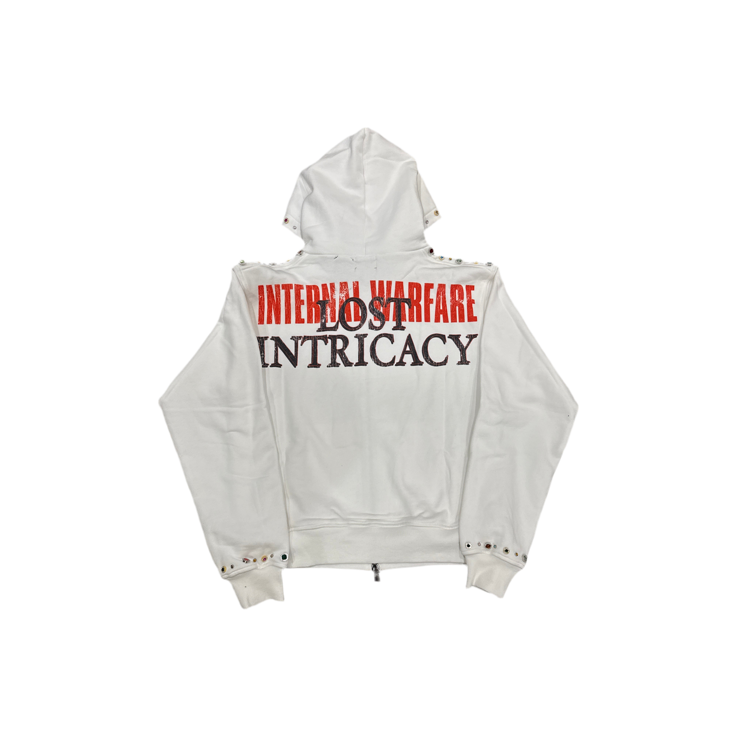 Lost Intricacy Front Page Mag Hoodie White