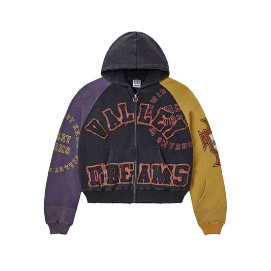 Vale Forever ‘Crest’ Zip Up Hoodie Black