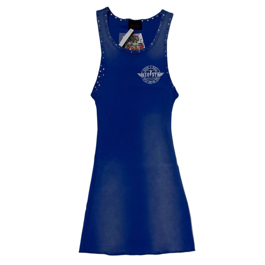 Lost Intricacy 'Blue Logo' Dress