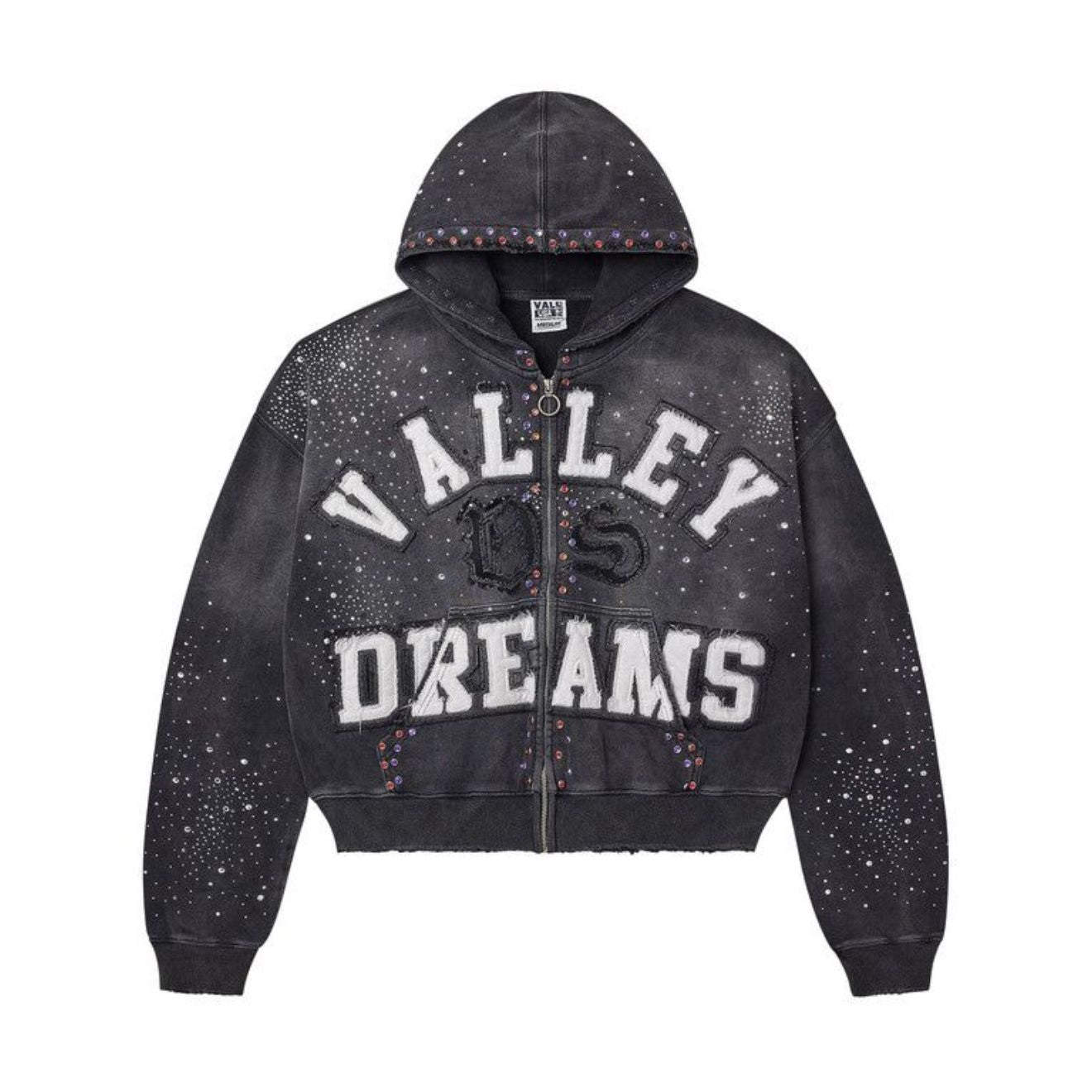 Vale Forever ‘Classico’ Zip Up Hoodie Black