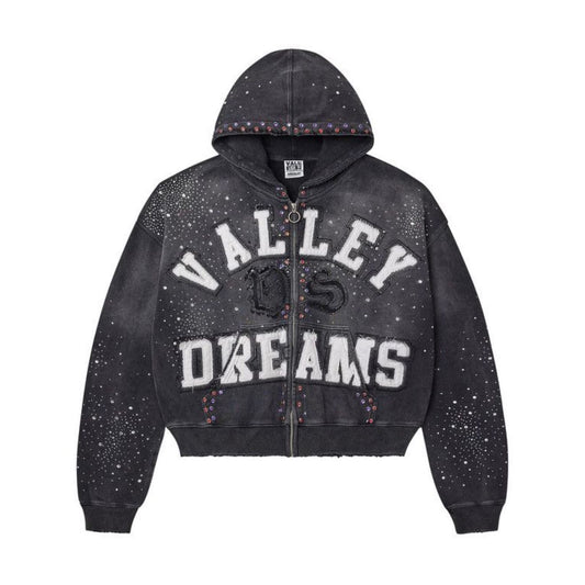 Vale Forever ‘Classico’ Zip Up Hoodie Black