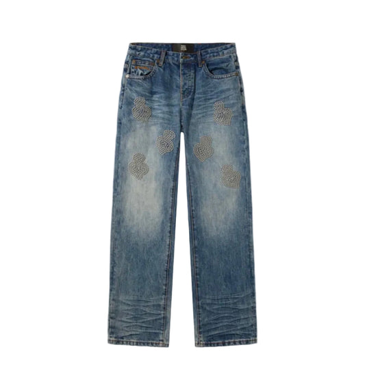 When Smoke Clears ‘Diamond Denim’ Metal Studded Jeans