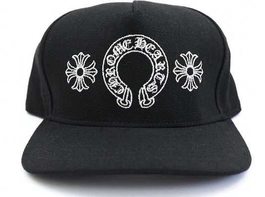 Chrome Hearts Black Horseshoe Trucker Hat