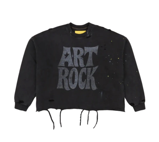 When Smoke Clears ‘Art Rock’ Crewneck Black
