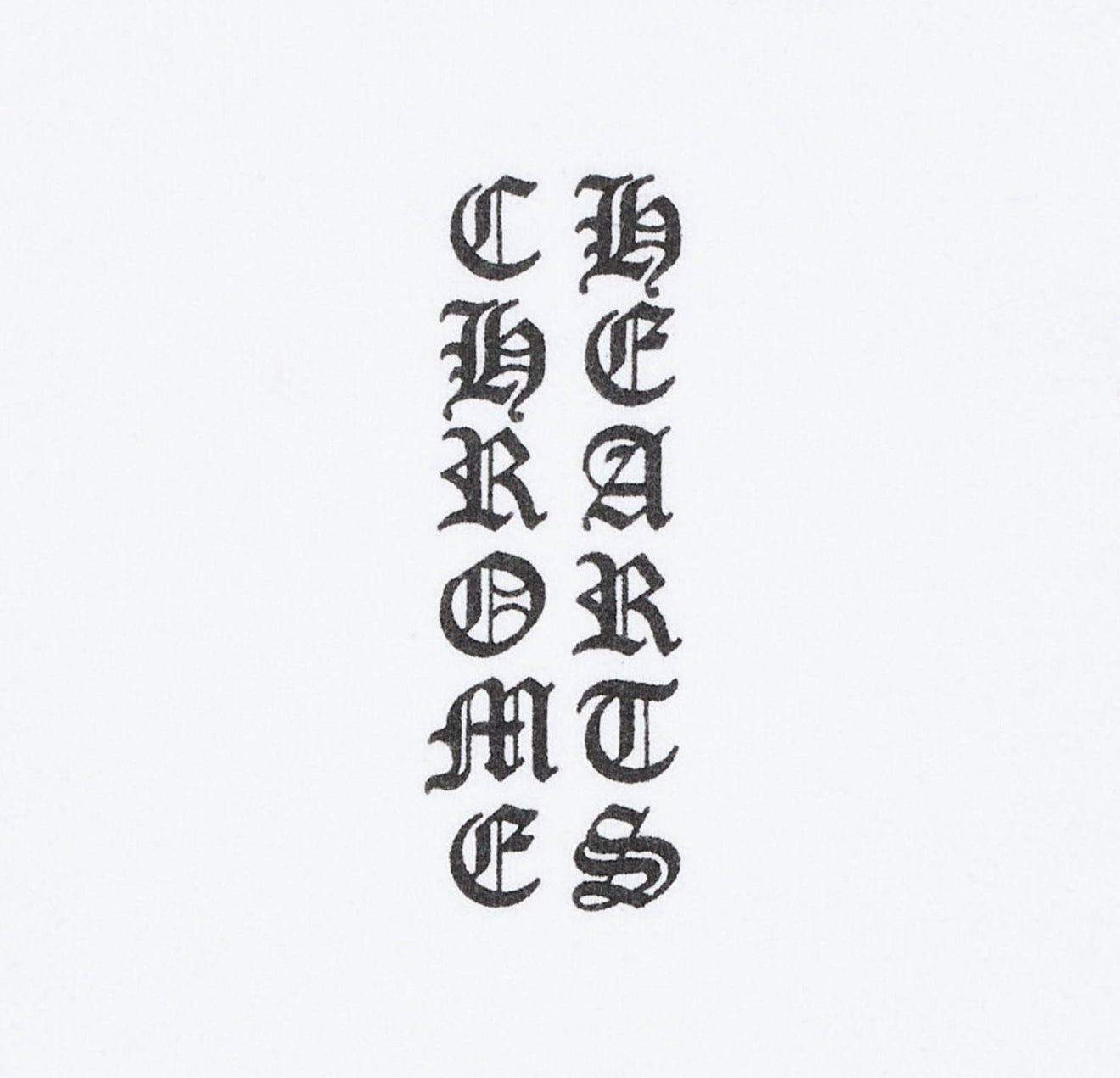 Chrome Hearts White Vertical Logo Hoodie