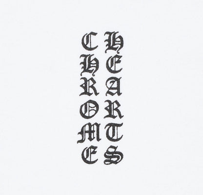 Chrome Hearts White Vertical Logo Hoodie