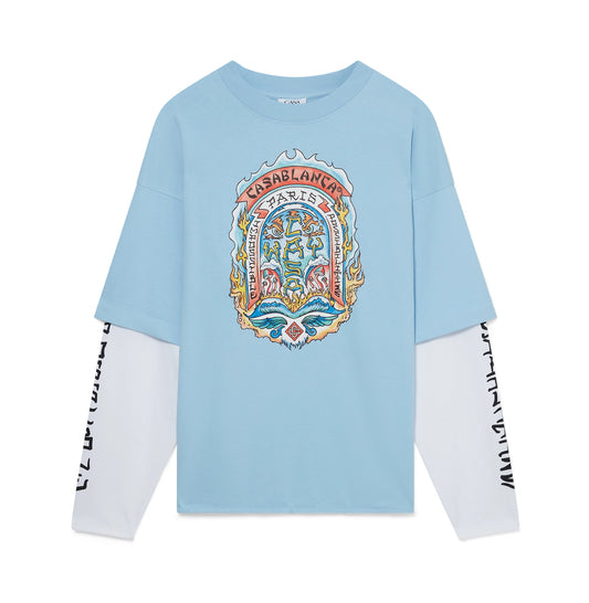 Casablanca ‘Casa Way Skate’ Light Blue Jersey