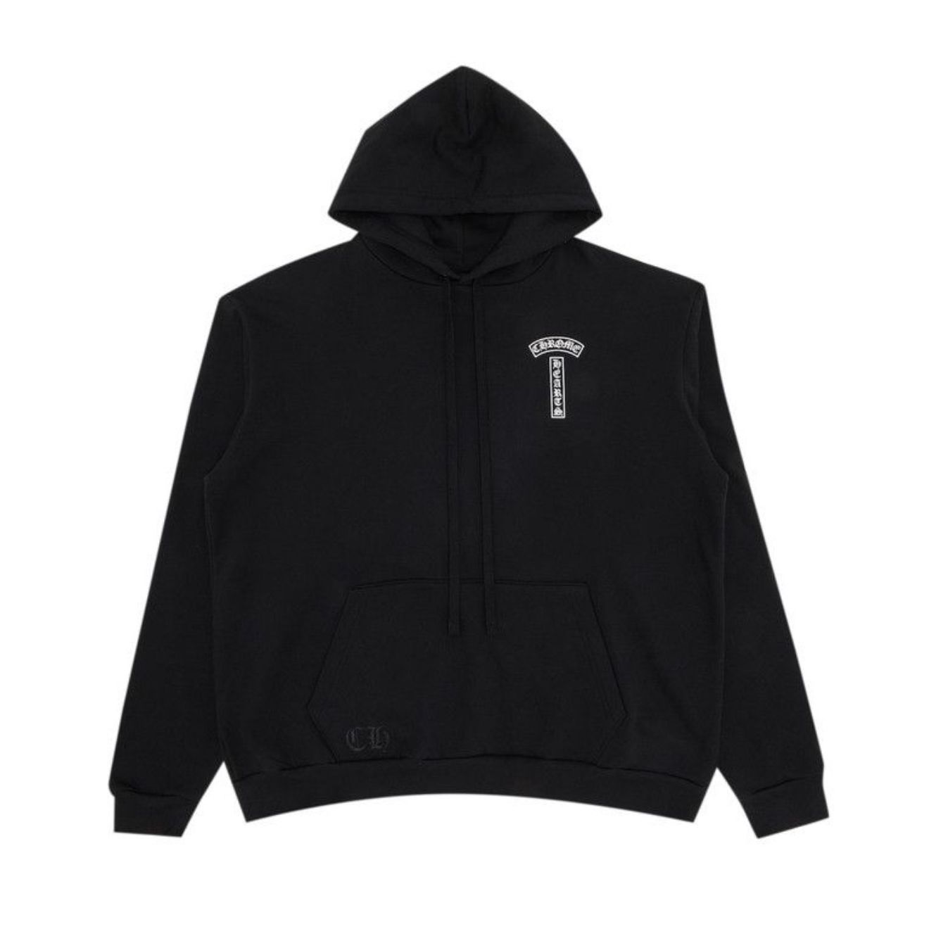 Chrome Hearts Black T Bar Logo Hoodie