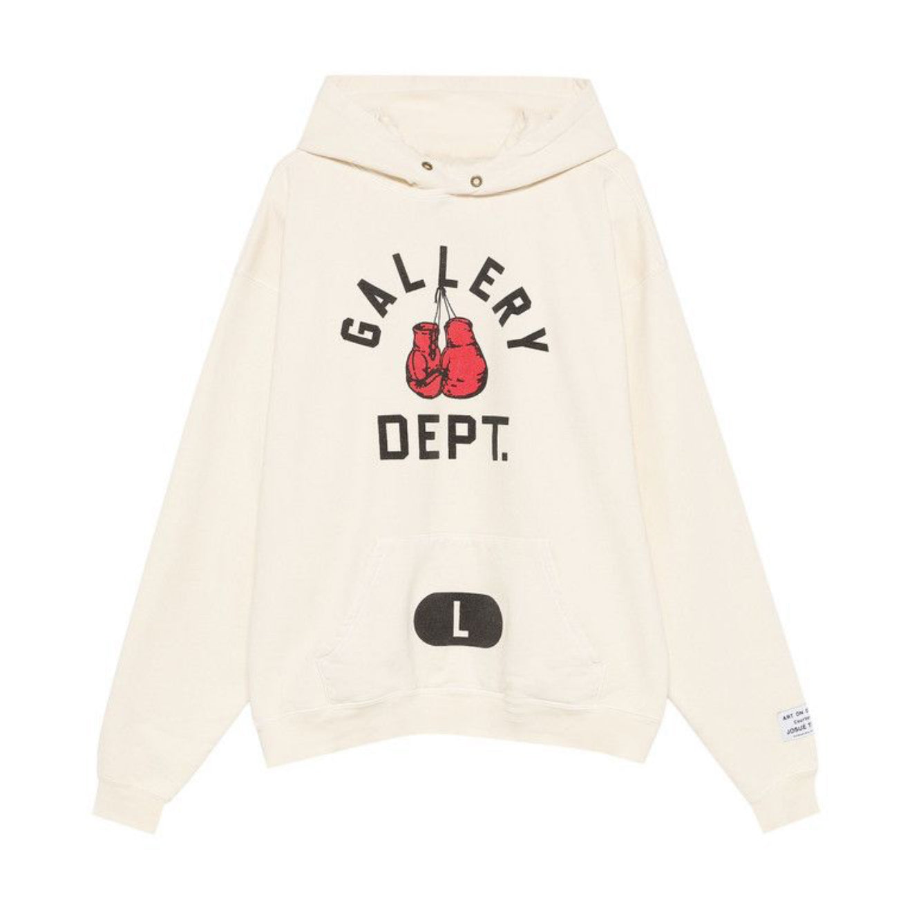 Gallery Dept Boxing Merch Hoodie Cream