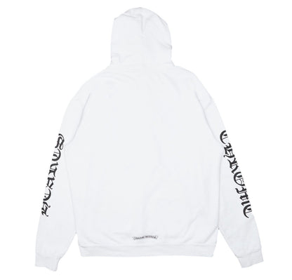 Chrome Hearts White Vertical Logo Hoodie