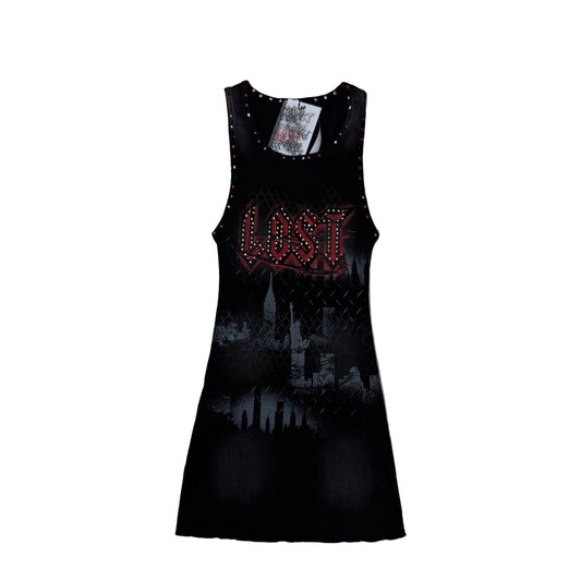 Lost Intricacy 'Shadowline' Black Dress