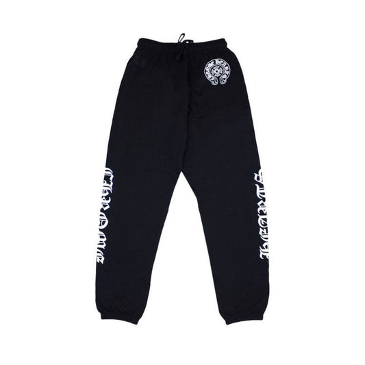 Chrome Hearts Black Horseshoe Logo Sweatpants