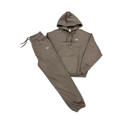 Alo Accolade Pull Over Sweatsuit (Jogger) - Espresso