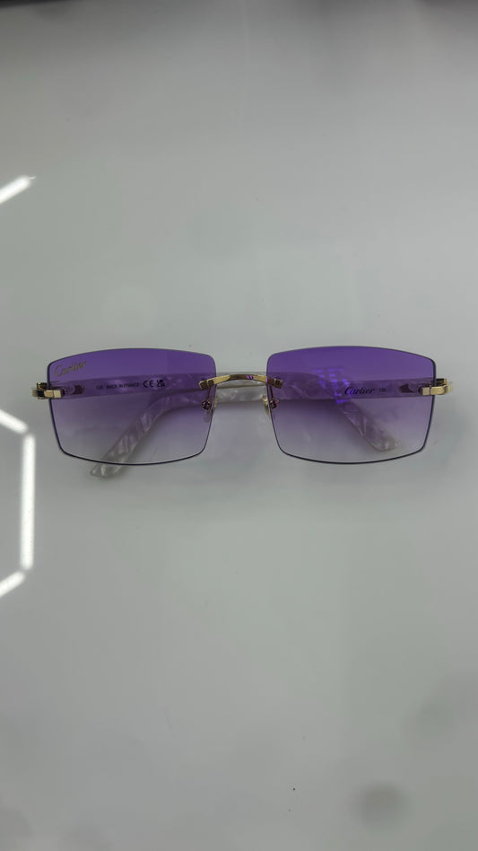 Cartier Purple Fade Lens Glasses