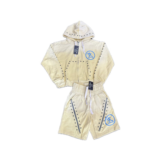 Life Of Sin Yellow Star Jacket Set